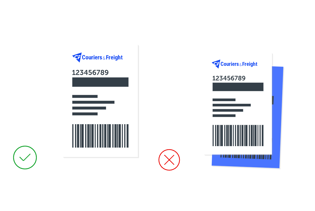 Alt text: Label Clearly, Pallet shipping guide