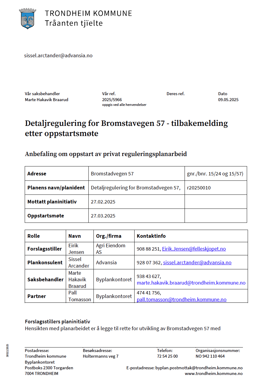 4. Tilbakemeldingsbrev fra byplan