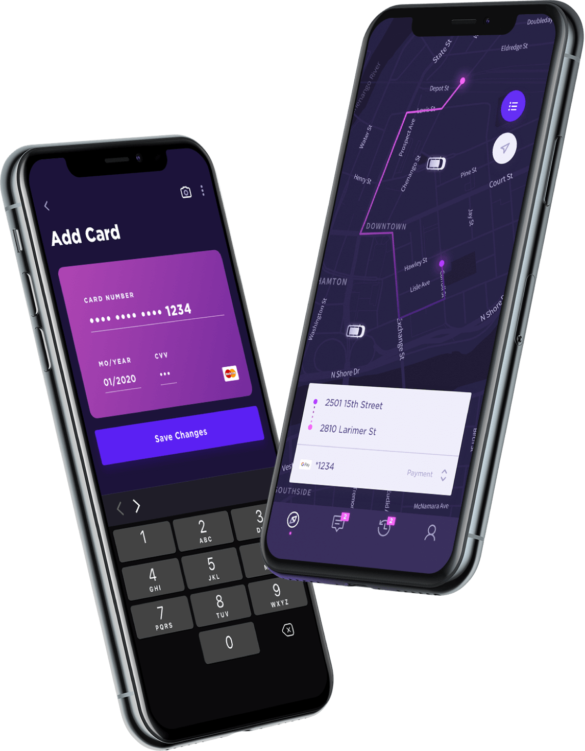 Native Android app on a phone