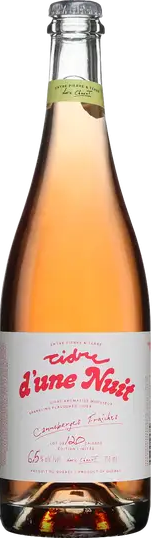 Cidre mousseux rosé aromatisé (canneberge)