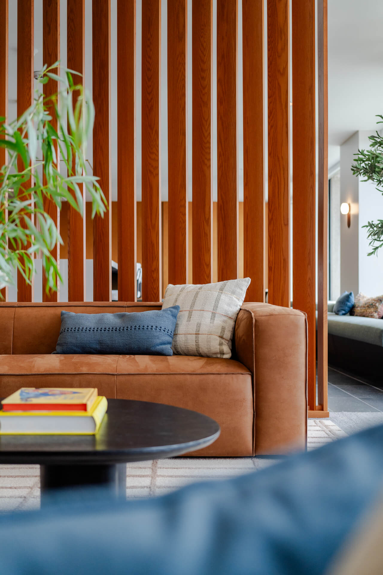 Furniture and art in Continental Tower lounge