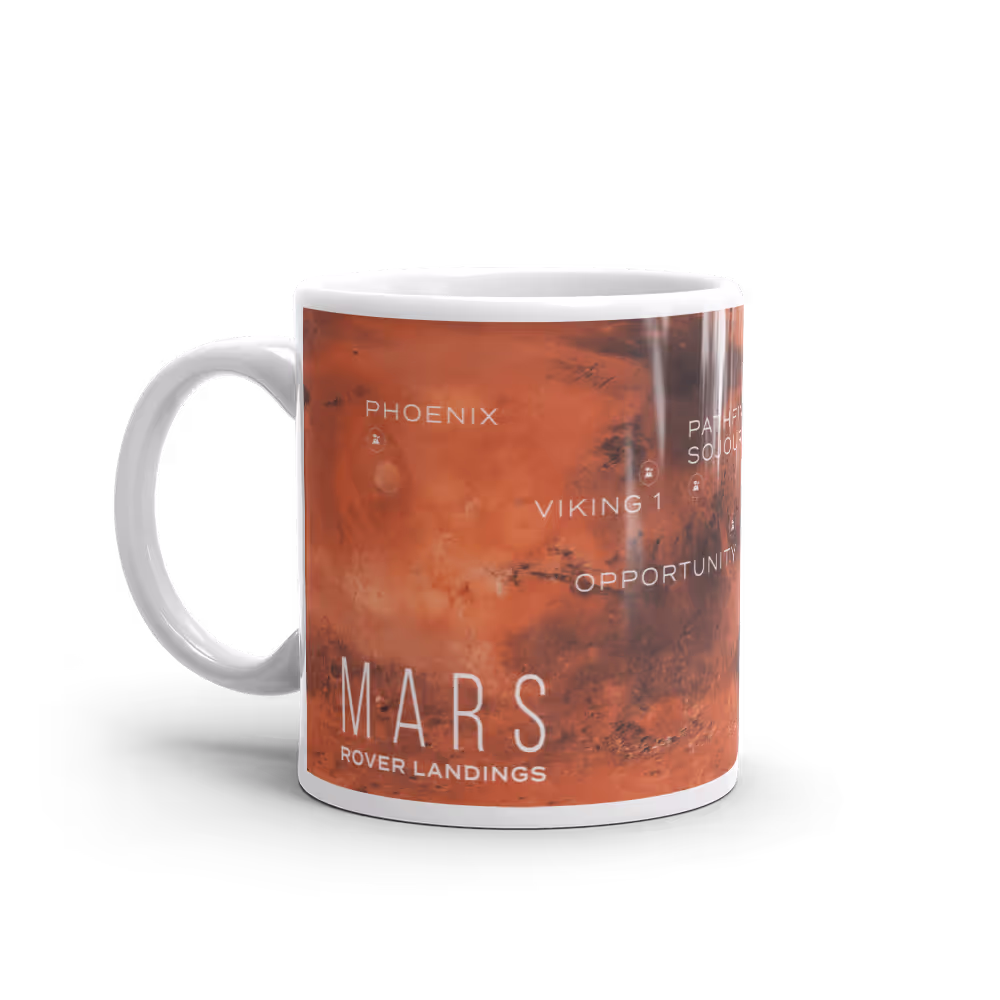 Mars Rover Landings Mug