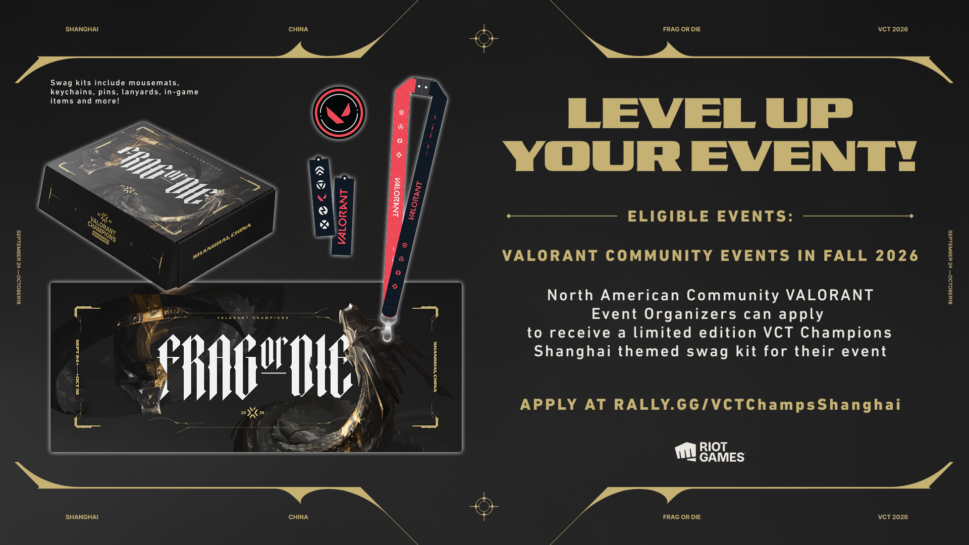 Bring VALORANT Champions 2026 to your Community Event this Fall!