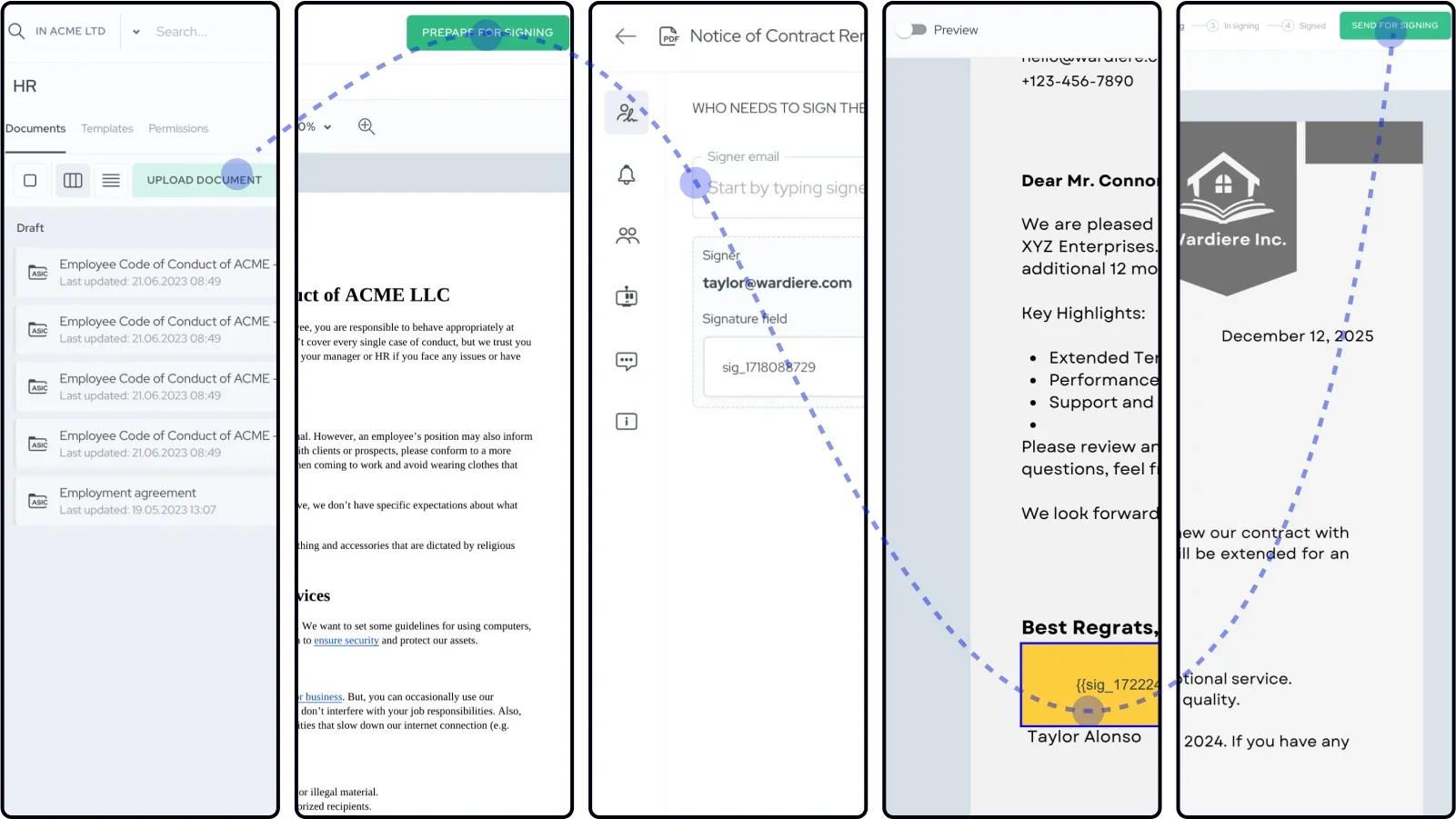 Step-by-Step E-Signature Workflow