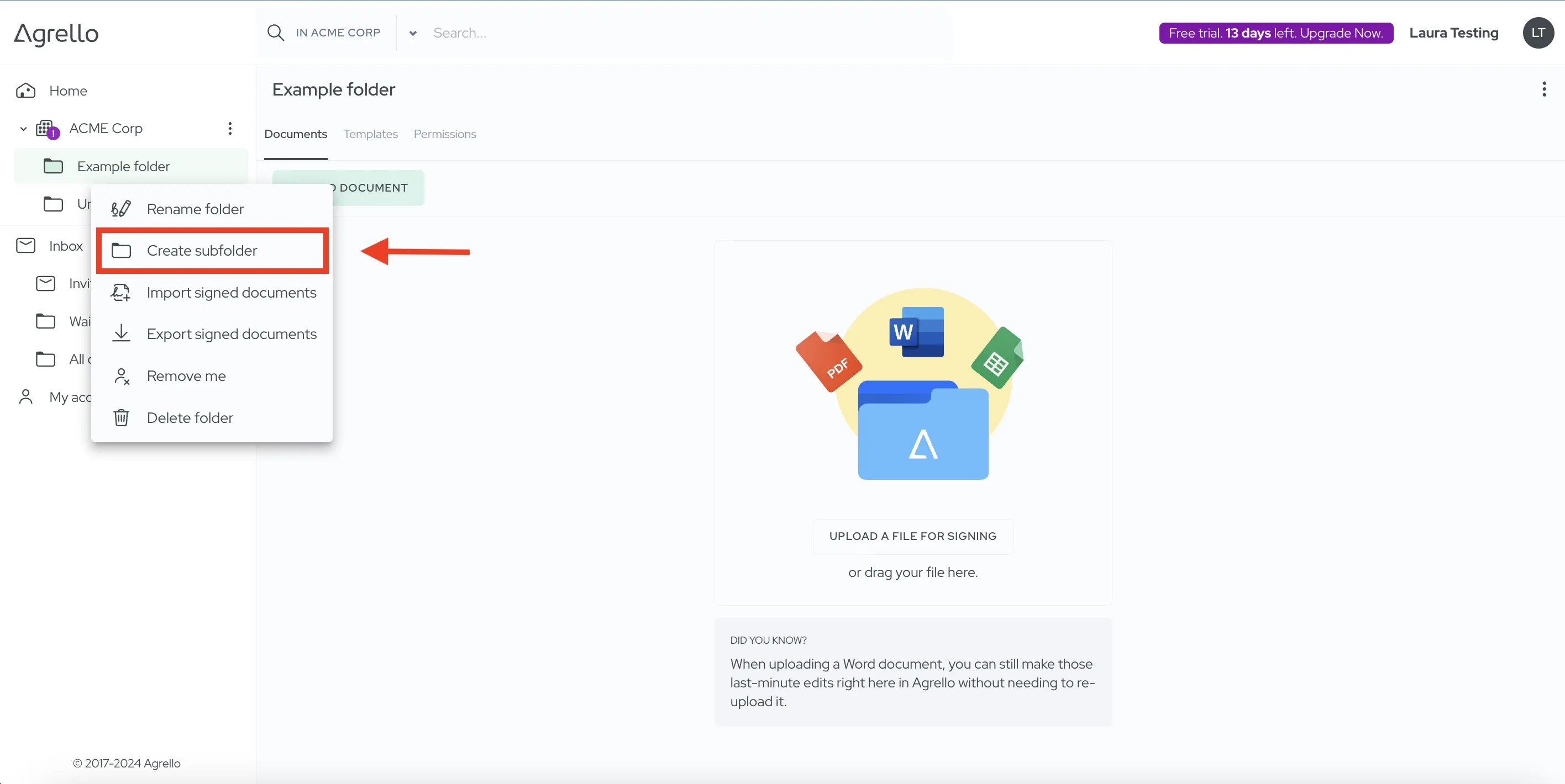 Alamkaustade lisamine