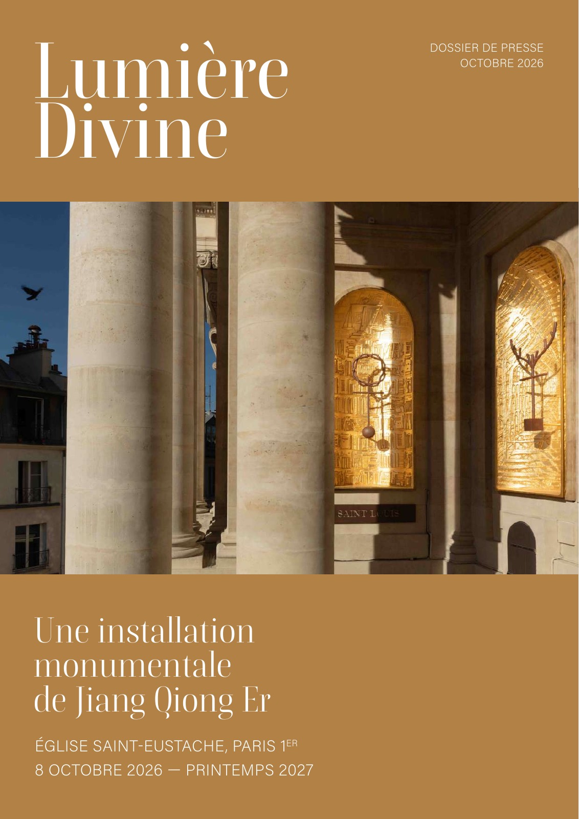 Couverture du dossier de presse Lumière Divine, octobre 2026