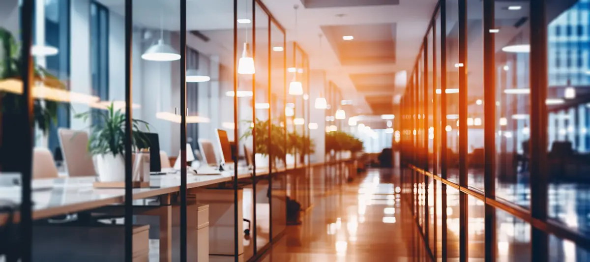 image of office hallway