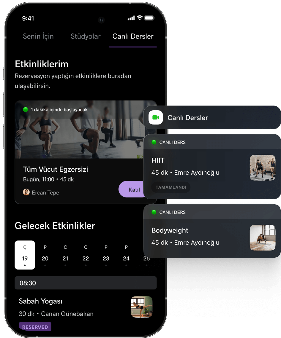 Kurumsal wellness çözümü kapsamında dijital erişim ile online yoga ve pilates dersleri