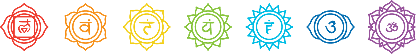 All chakra symbols and colours