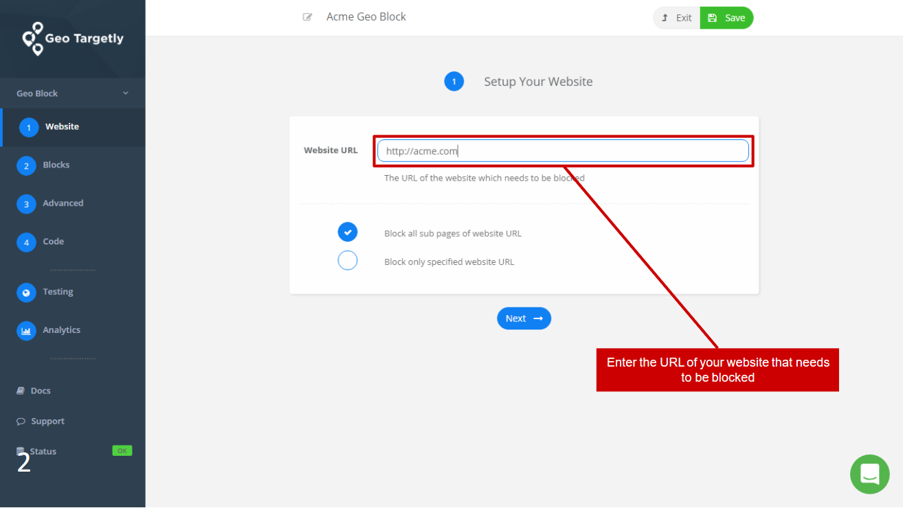geo blocking can be used to block an entire website or just a particular page