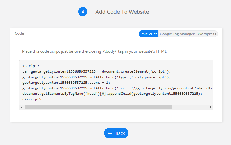 generate geo content code for your Shopify website