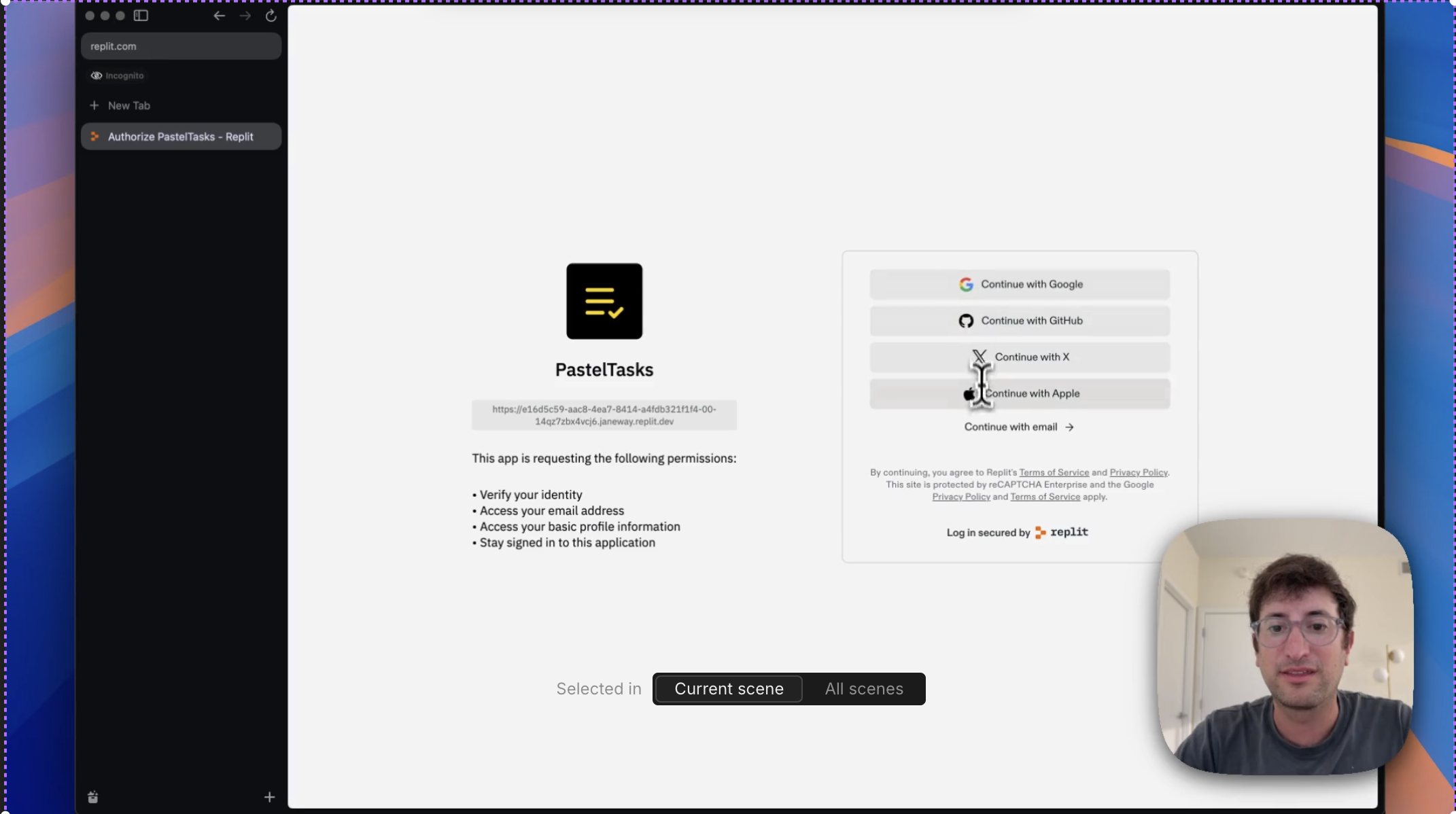 Replit authentication