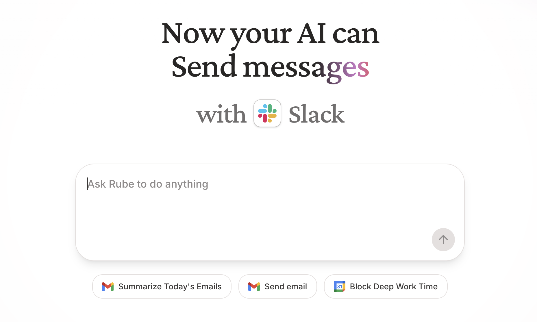 Rube messaging