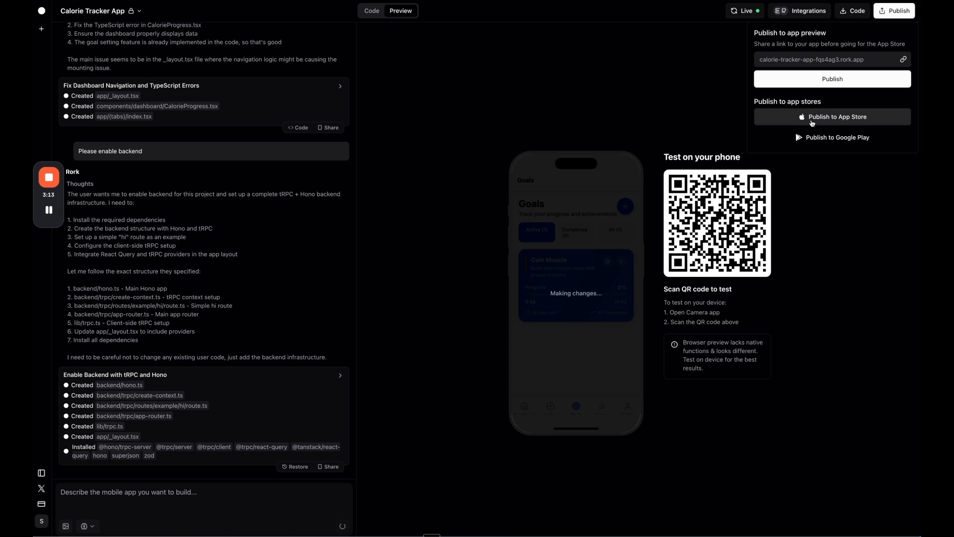 Publishing Rork app to App Store