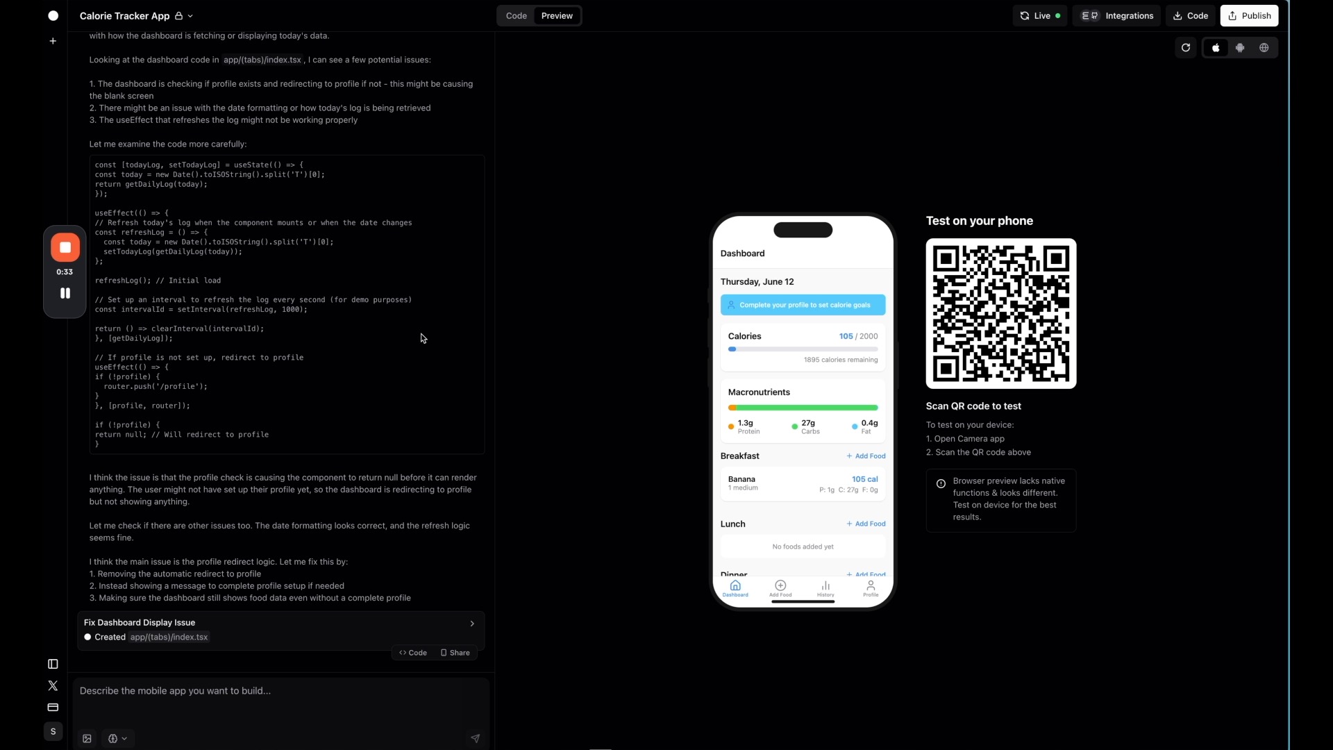 Initial design of Rork AI