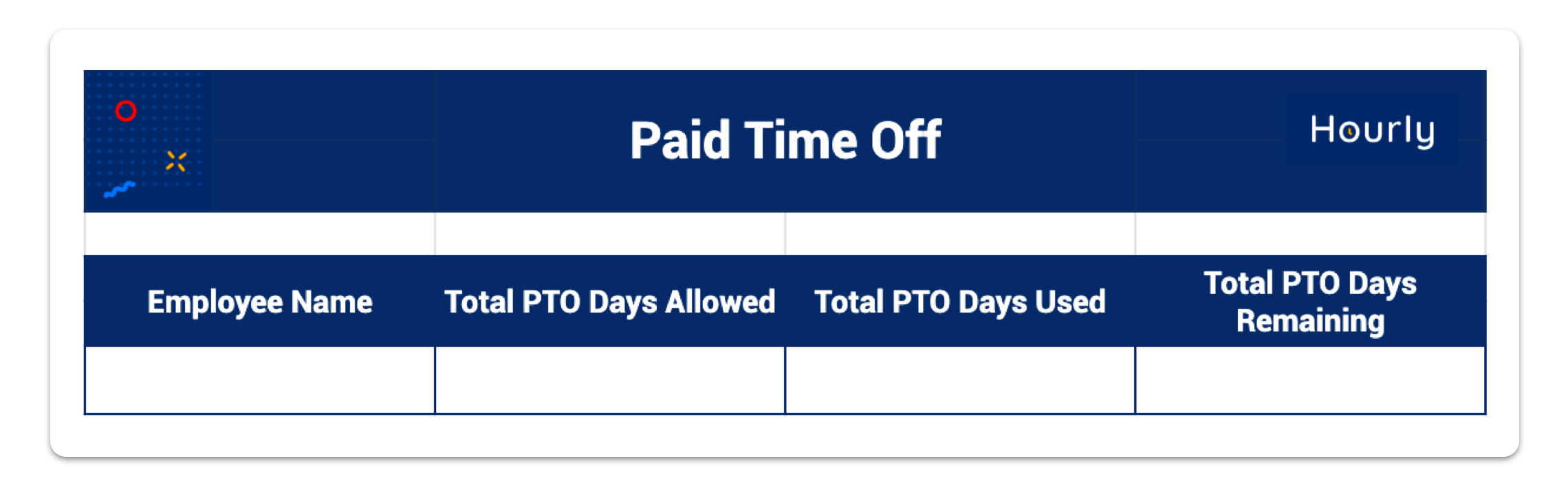 Paid Time Off in Excel