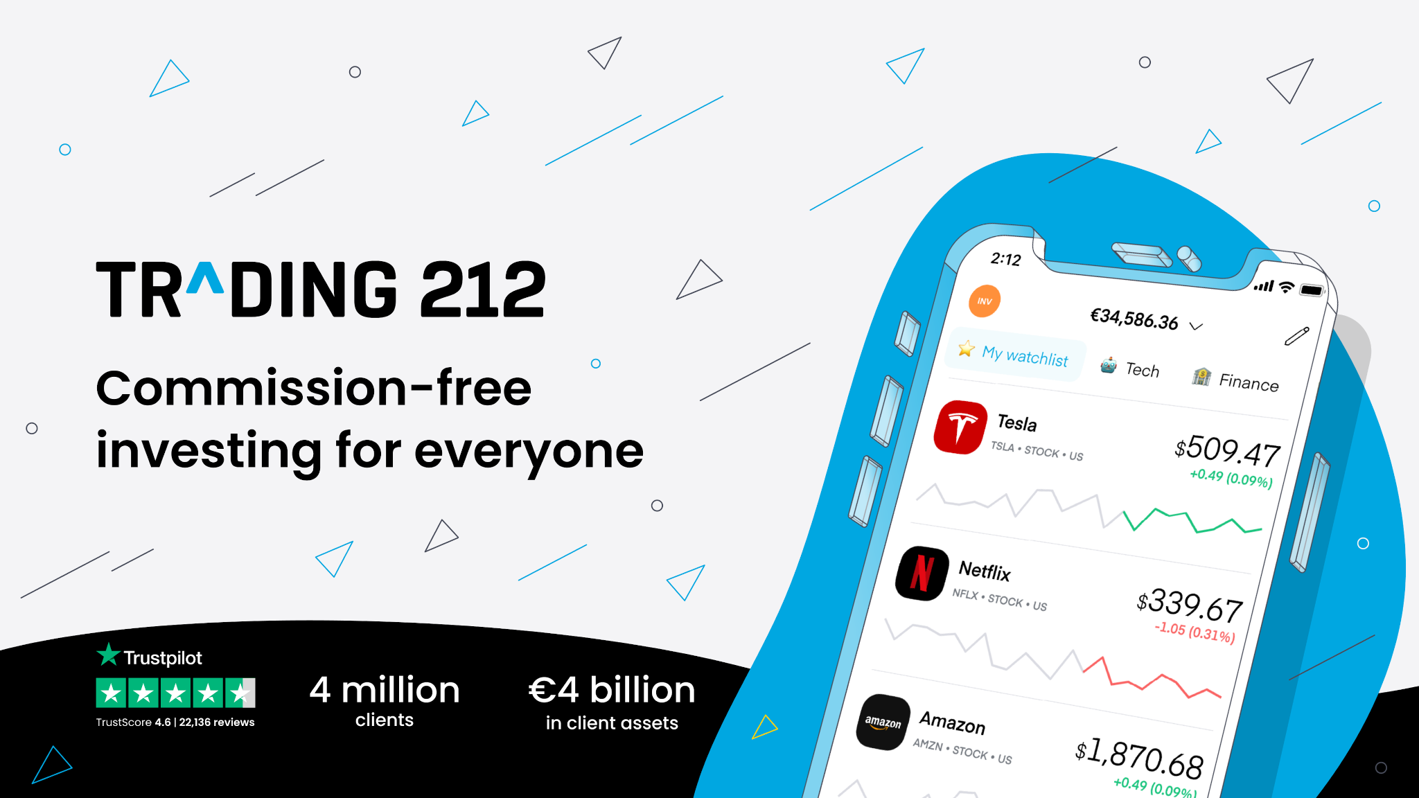 etoro alternatives trading app showing commission free investing stocks and portfolio growth