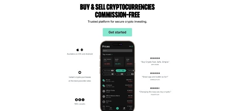 Crypto trading platform app highlighted among the best Coinbase alternatives for secure investing in 2026