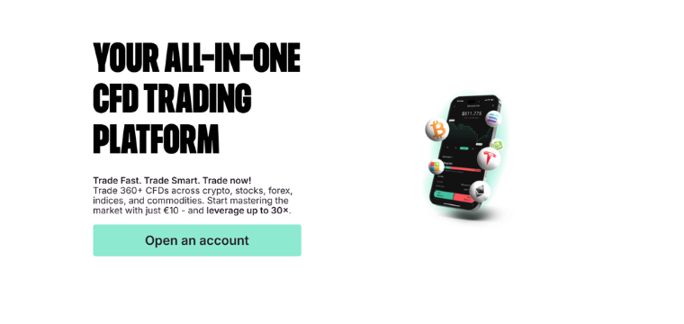Trading 212 alternatives CFD trading platform with crypto, forex, stocks, and indices access