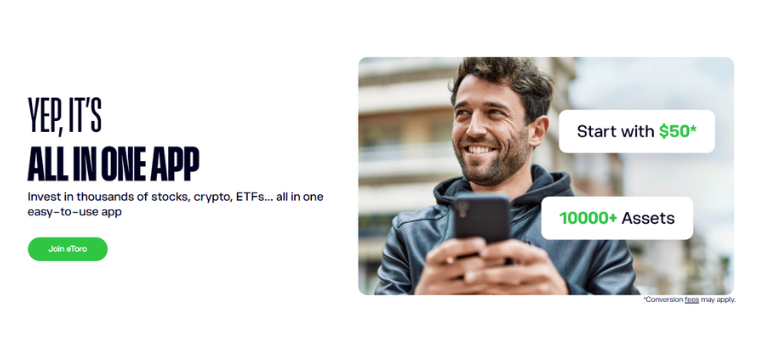 Trading 212 alternatives investment app promoting stocks, crypto, ETFs, and low-cost trading access