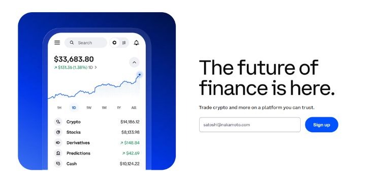 Coinbase dashboard showcasing crypto trading tools and market insights among top Binance alternatives.