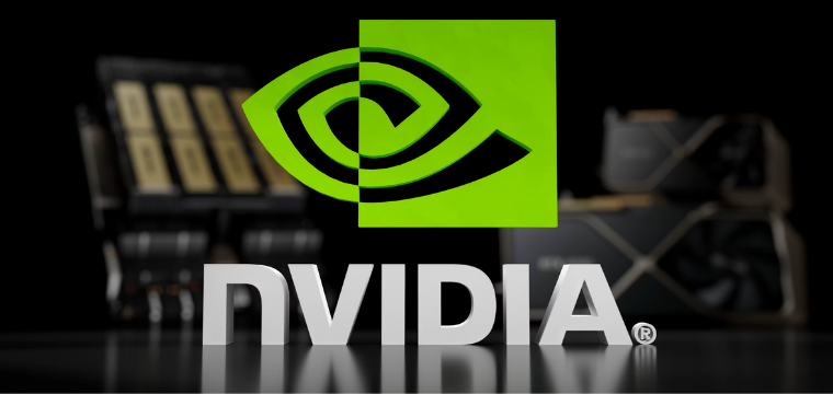 NVIDIA logo representing leading tech companies to invest in driving the AI boom
