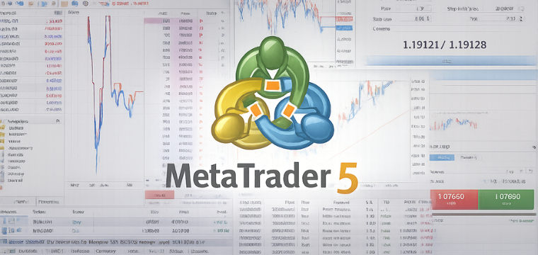 MetaTrader 5 trading platform with charts, market data, and order execution interface