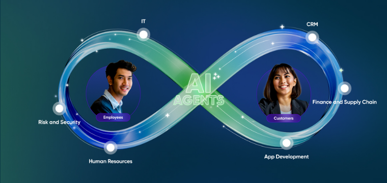 Illustration of AI agents supporting the best AI stocks to buy now