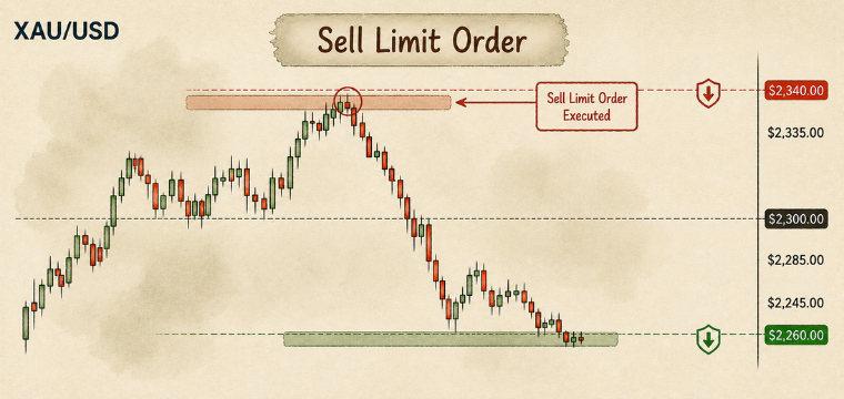 sell limit Pending Orders