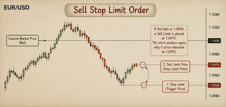 sell stop Pending Orders