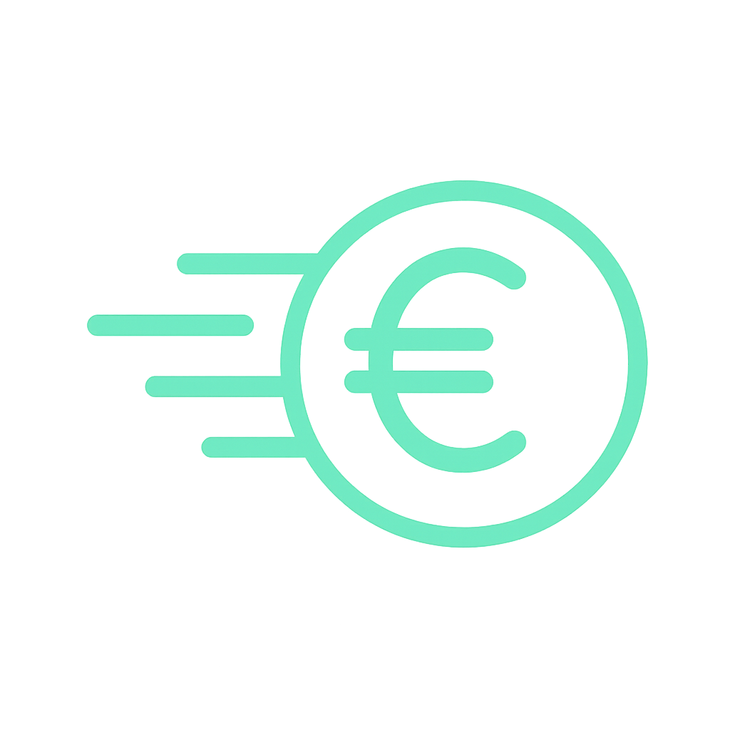 Add euros to your balance