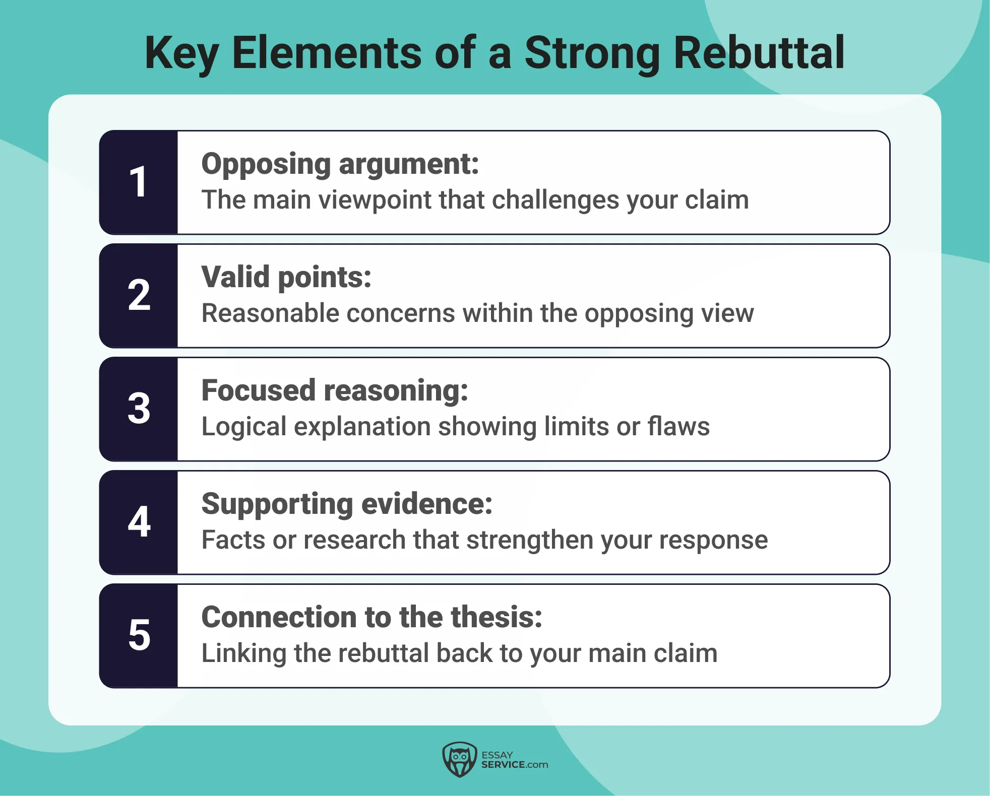 Key Elements of a Strong Rebuttal