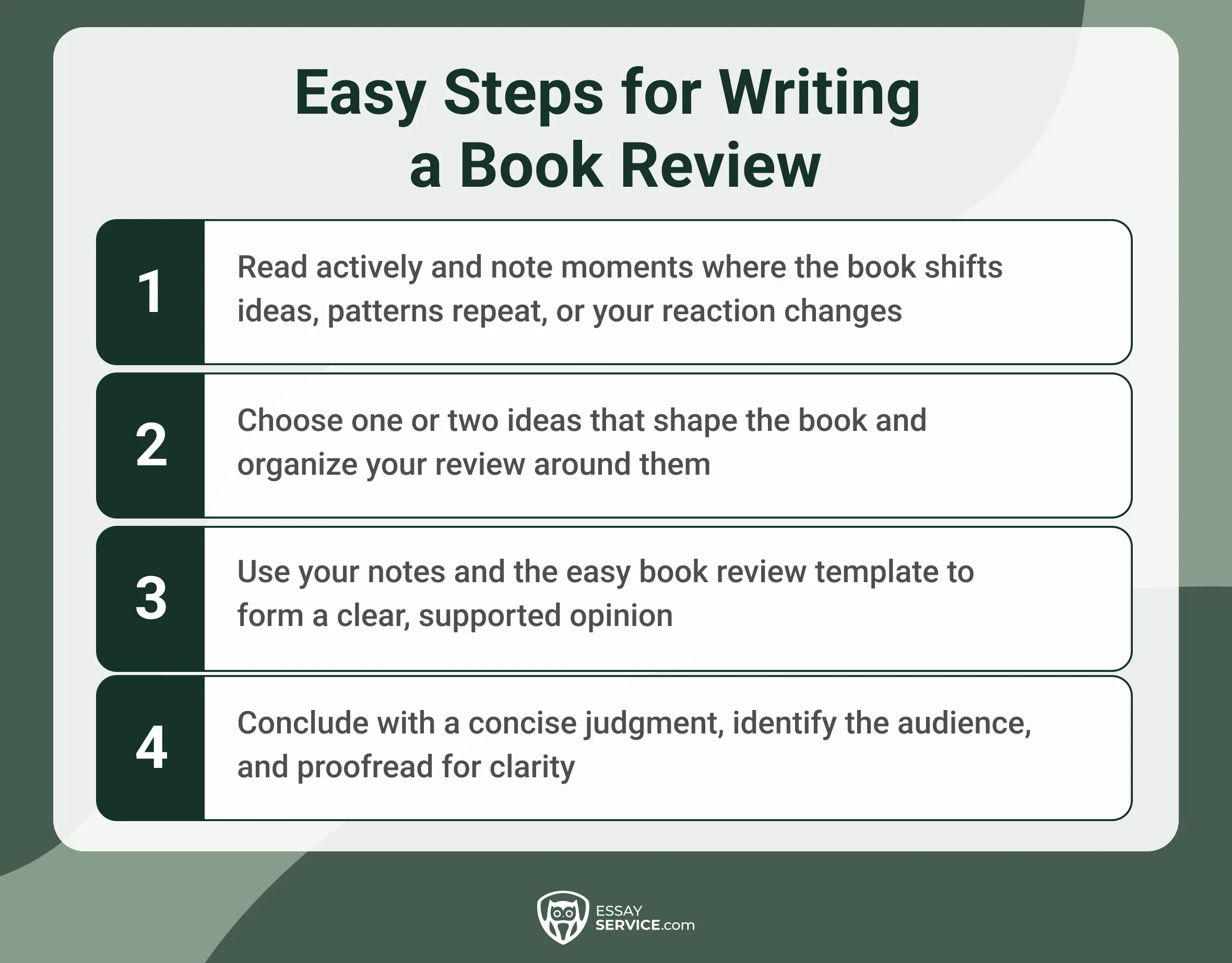 Easy Steps for Writing a Book Review