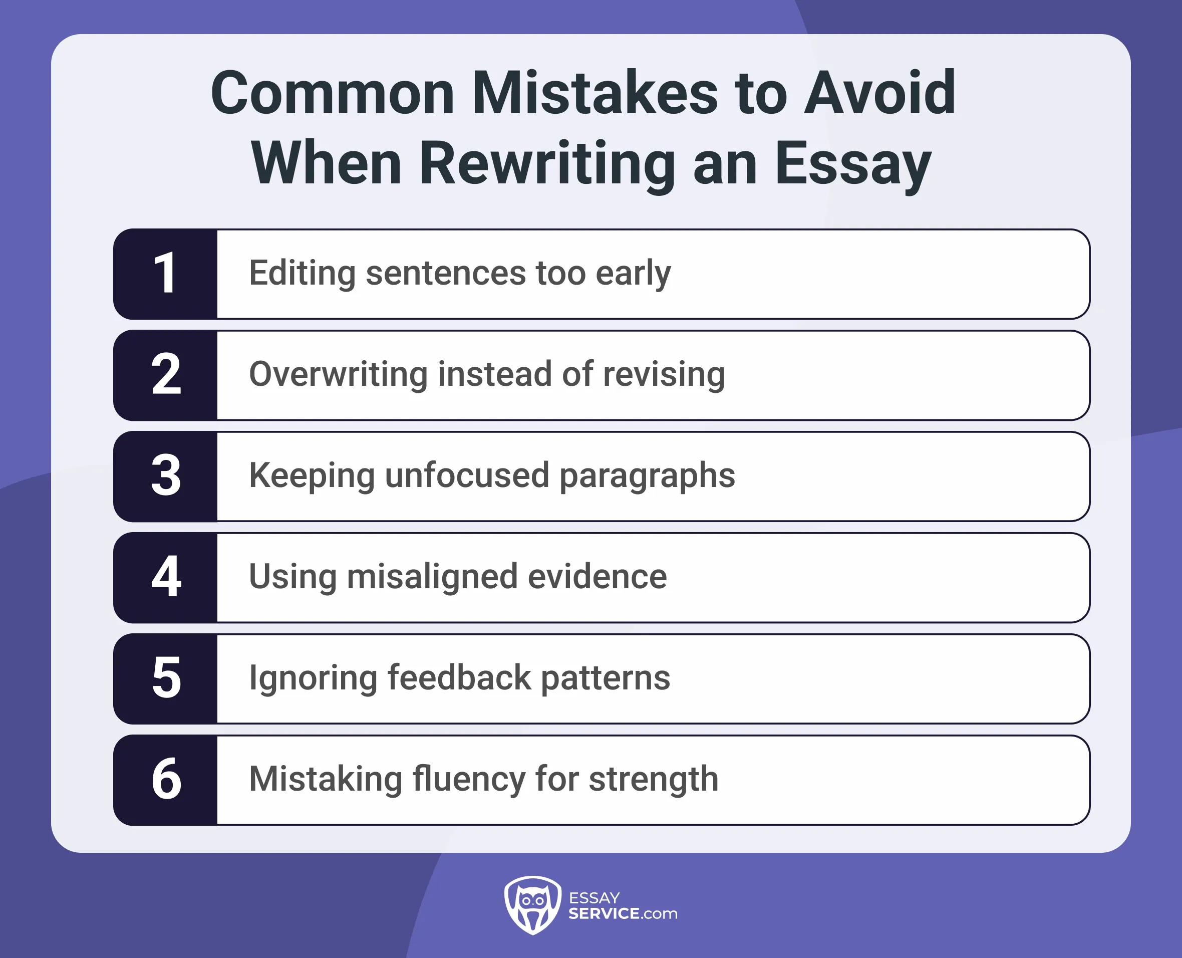 Common Mistakes to Avoid When Rewriting an Essay