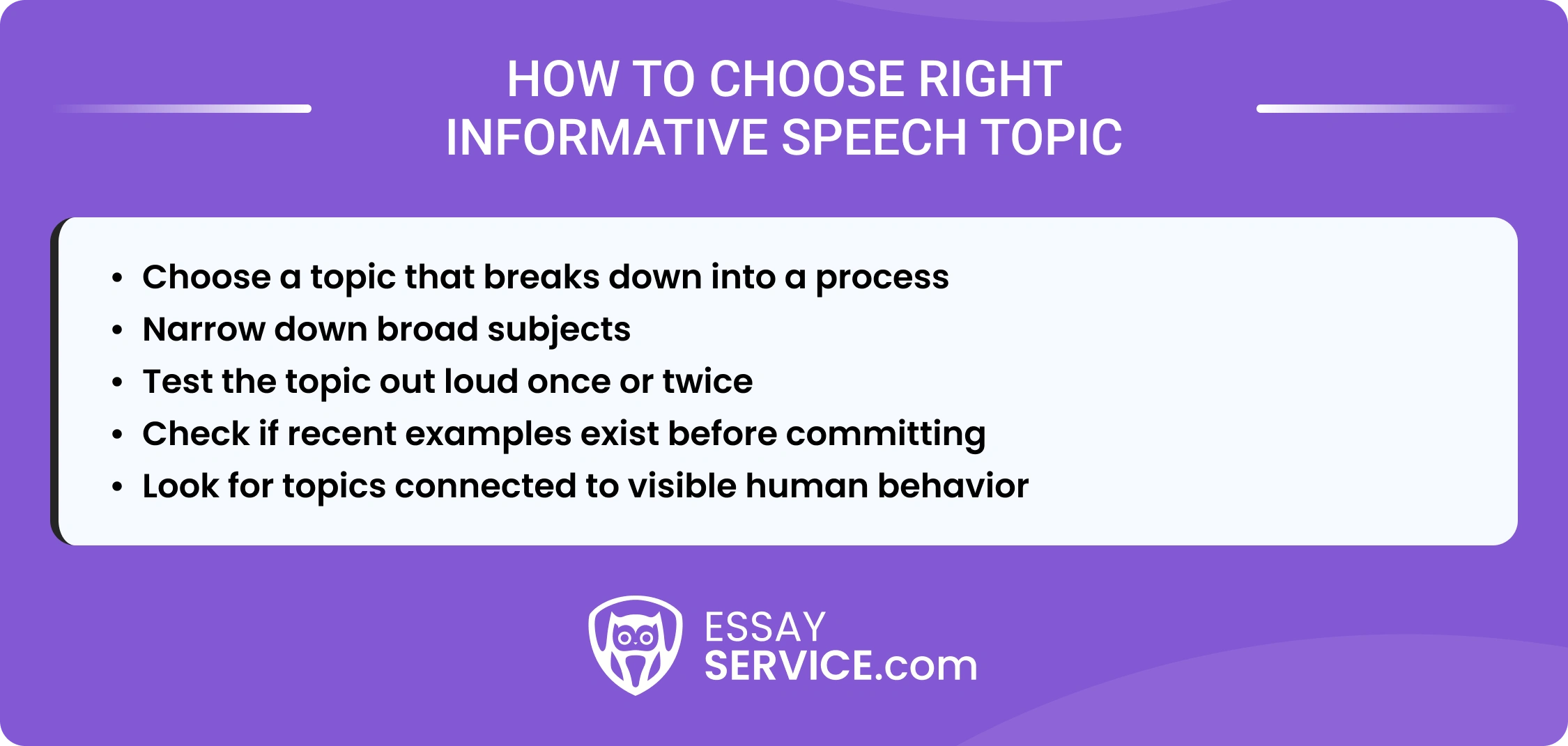 How to Choose Right Informative Speech Topic