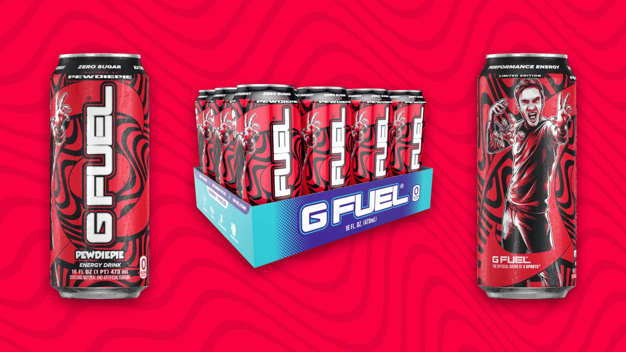 G Fuel Announces Ready-To-Drink PewDiePie Cans