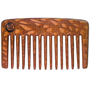 'Jack in the Pocket' beard comb - Leopardwood