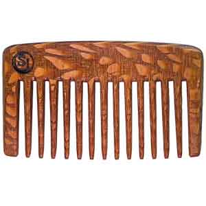 'Jack in the Pocket' beard comb - Leopardwood