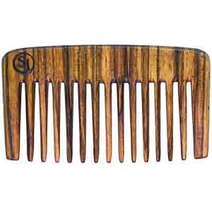 'Jack in the Pocket' beard comb - Zebrawood