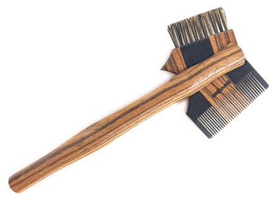 SavvyJack Mustache Tomahawk Tool - Comb, brush, curler