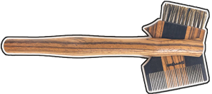 SavvyJack Mustache Tomahawk comb