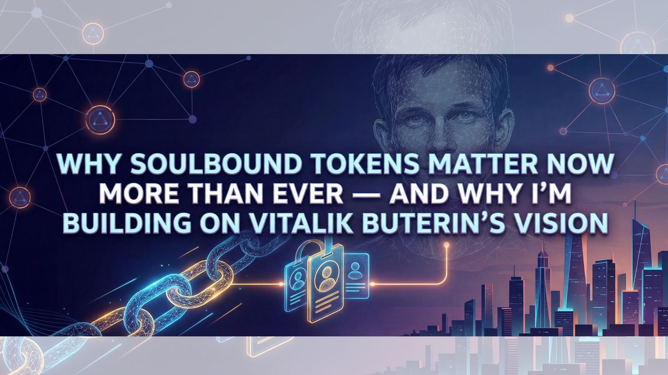 Why Soulbound Tokens Matter Now More Than Ever — And Why I’m Building on Vitalik Buterin’s Vision