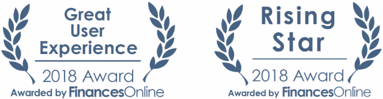 Great user experience and rising star awards