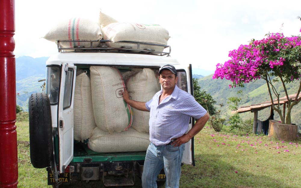 John Jairo Rojas of Finca El Camilo, Antioquia municipio de Amagá. 