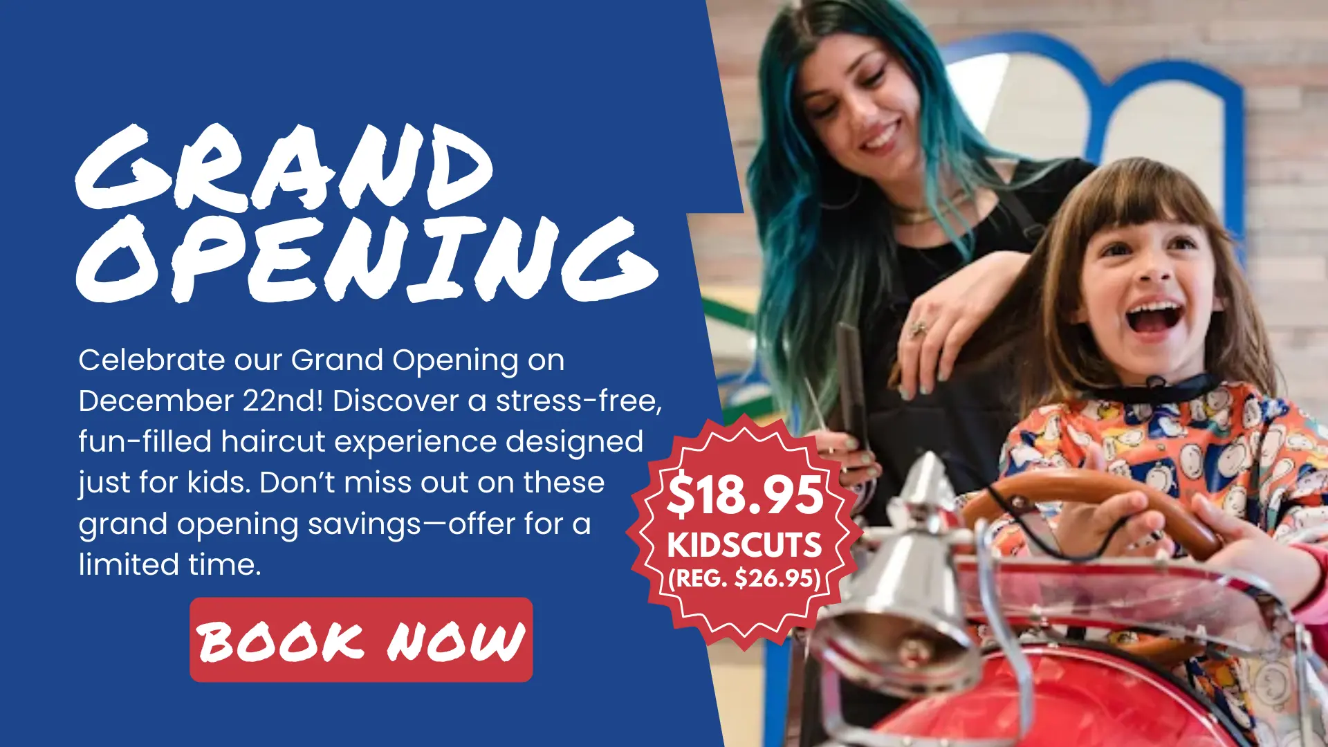 A Glimpse into Cookie Cutters Haircuts for Kids - Showing off our Fantasy Car Salon Chairs