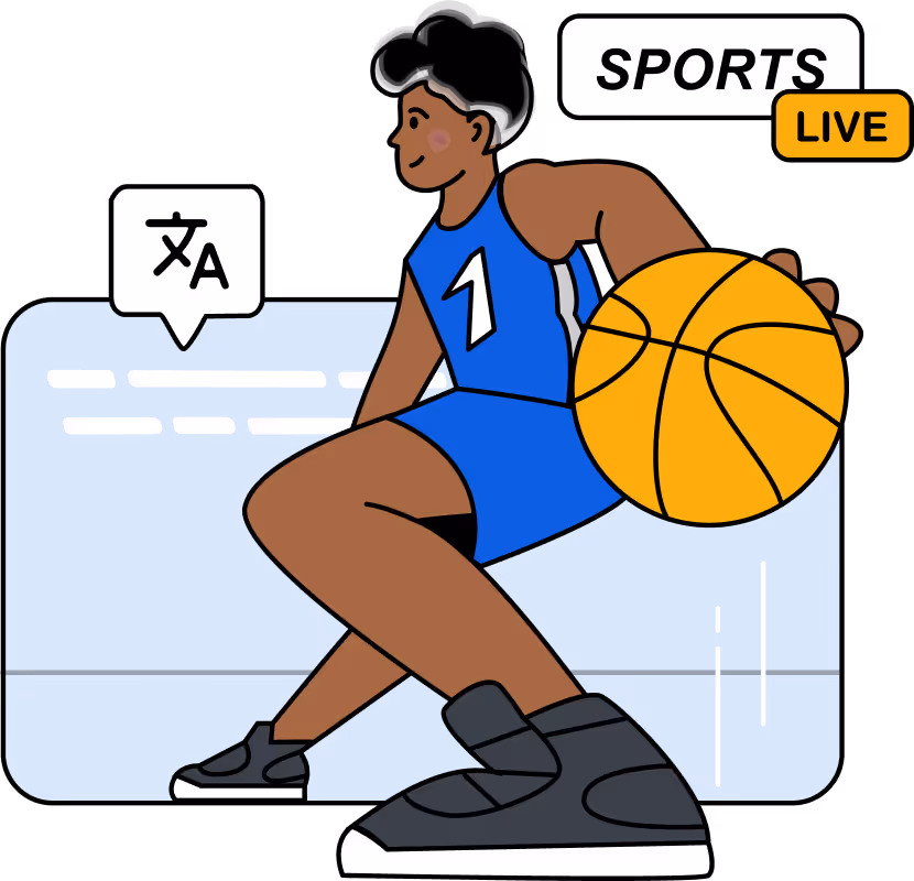 Live AI Captions, Subtitles & Voice Translations Delivered in Real-time to Any HLS player