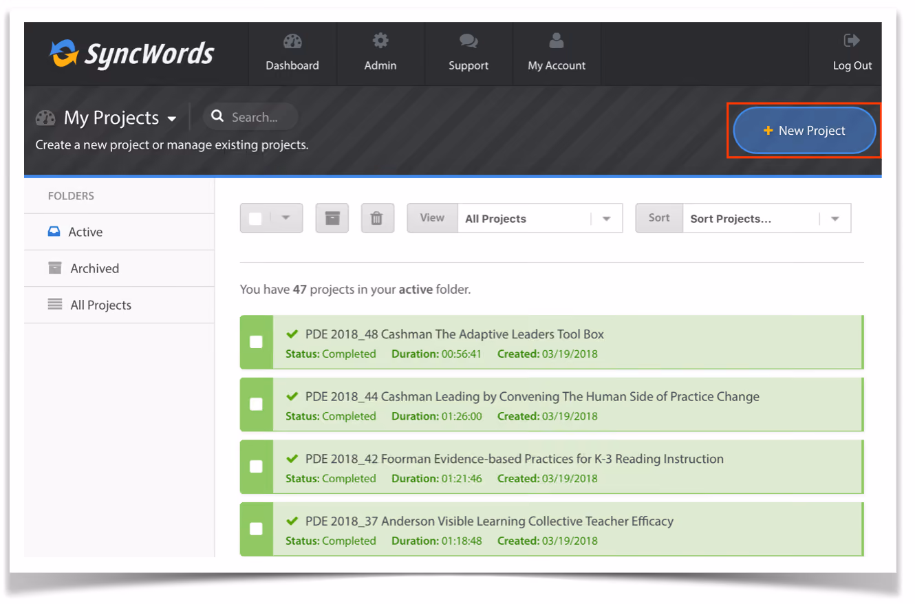 SyncWords captioning tool