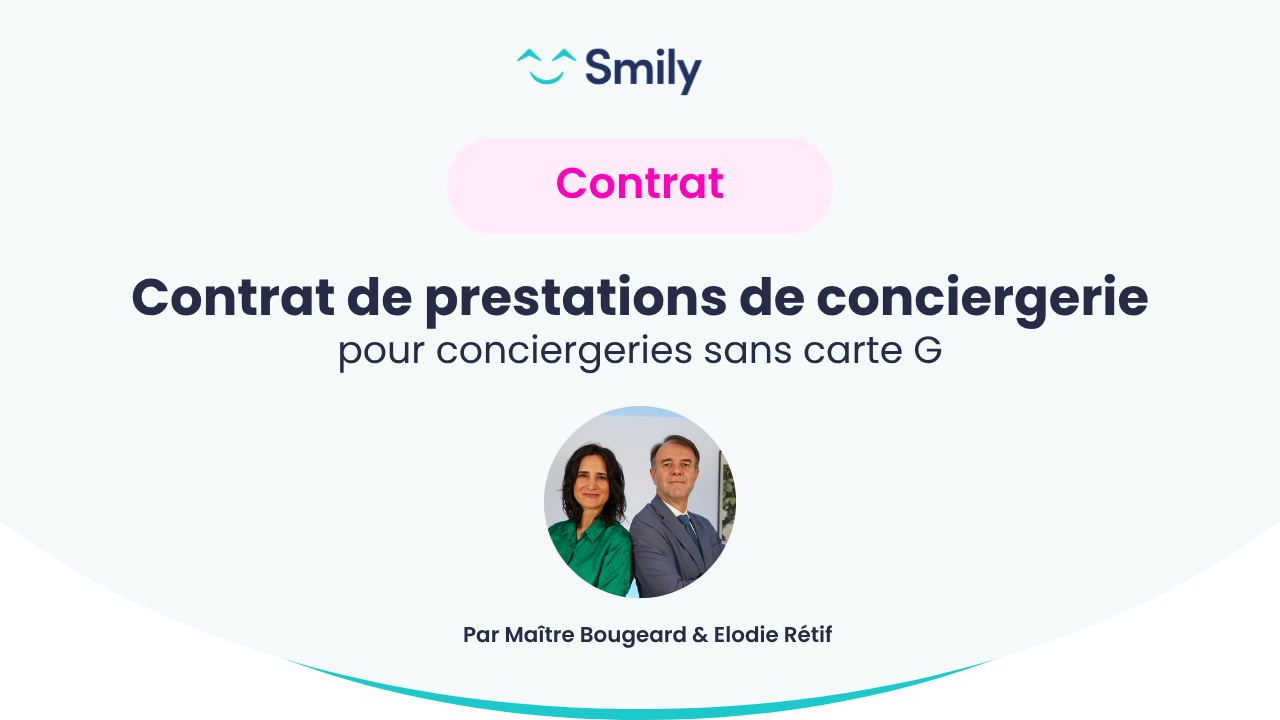 Contrat de prestations de conciergerie sans carte G
