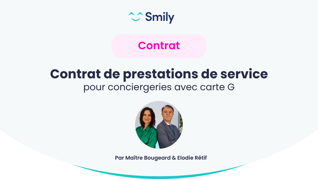Contrats de prestations de service de conciergerie avec carte G