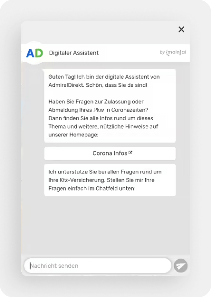 Admiraldirekt Chatbot